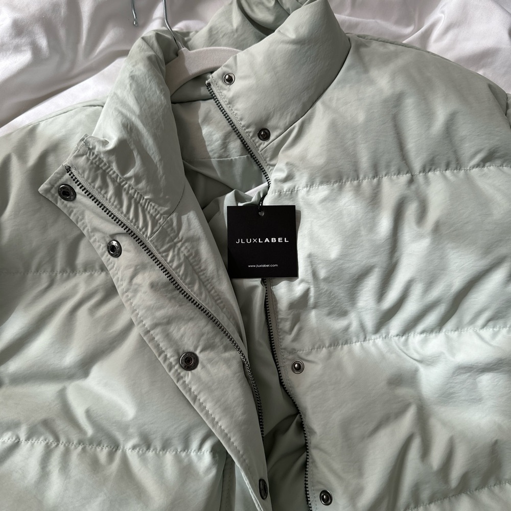 Jluxlabel puffer coat with belt